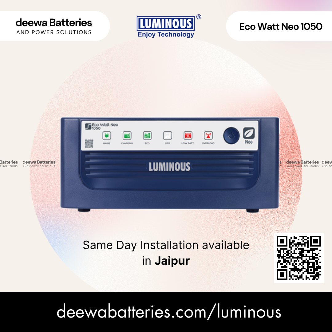Luminous Eco Watt Neo 1050 - Deewa Batteries and Power solutions